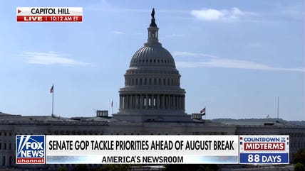 Senate Republicans race to tackle priorities before August recess