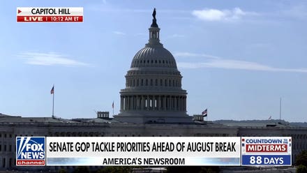 Senate Republicans race to tackle priorities before August recess