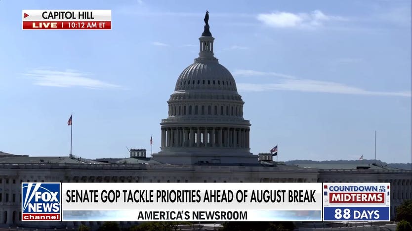 Senate Republicans race to tackle priorities before August recess