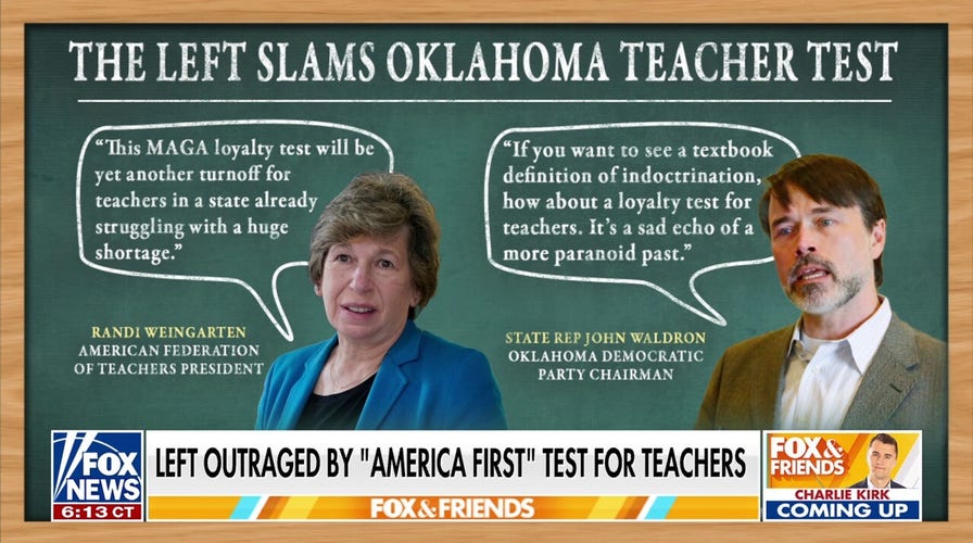 Critics claim Oklahoma's teacher test is 'MAGA loyalty test' 