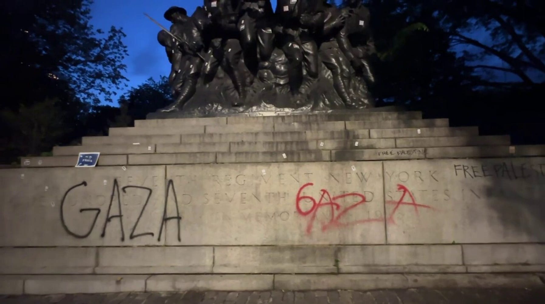 Vandalism of World War I Memorial Sparks Outrage and Arrests Amid Anti-Israel Protests