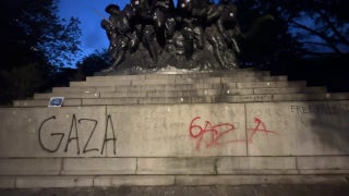 World War I memorial vandalized by pro-Palestine protestor. - Fox News