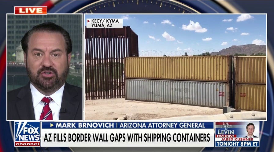 Arizona uses shipping containers to fill in border wall gaps: 'Federal government is unwilling to do anything'