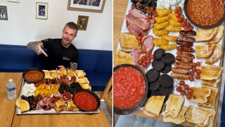Man attempts to eat 9,000-calorie breakfast but admits defeat: 'It's too big'