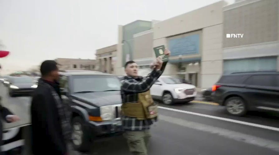 Anti-Muslim protesters clash with assemblage  successful  Dearborn, Michigan