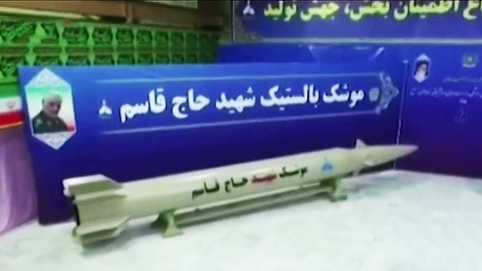 Iran unveils new missiles as White House vows 'snapback'