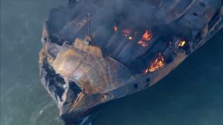 UK ship collision: Footage shows aftermath of incident between cargo ship, US tanker - Fox News