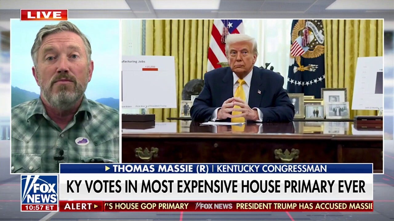 Thomas Massie responds to Trump's primary day comments