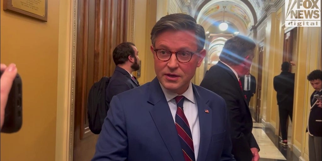 Mike Johnson reacts after seeing video of second Venezuela boat strike