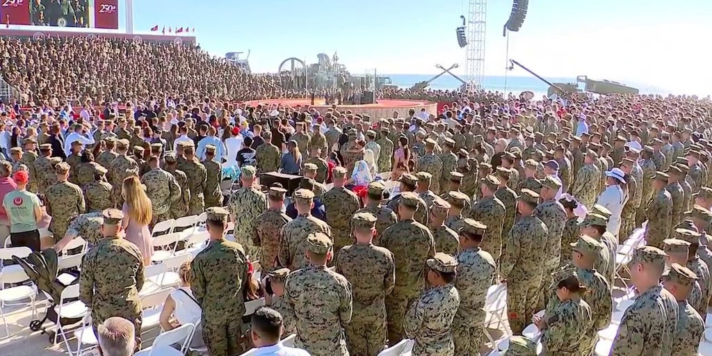 Vance salutes Marine Corps in 250th anniversary address: 'Semper Fidelis, Marines'
