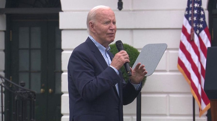 Biden tells White House audience he's 'not going anywhere'