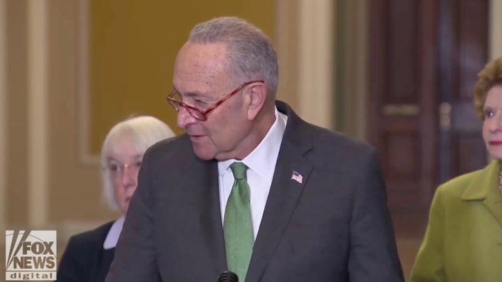 Reporter to Chuck Schumer: How is rushing through a 4,100-page bill a 'functional process'?