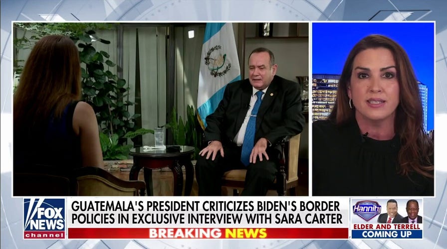 Sara Carter exclusive interview with Guatemalan president