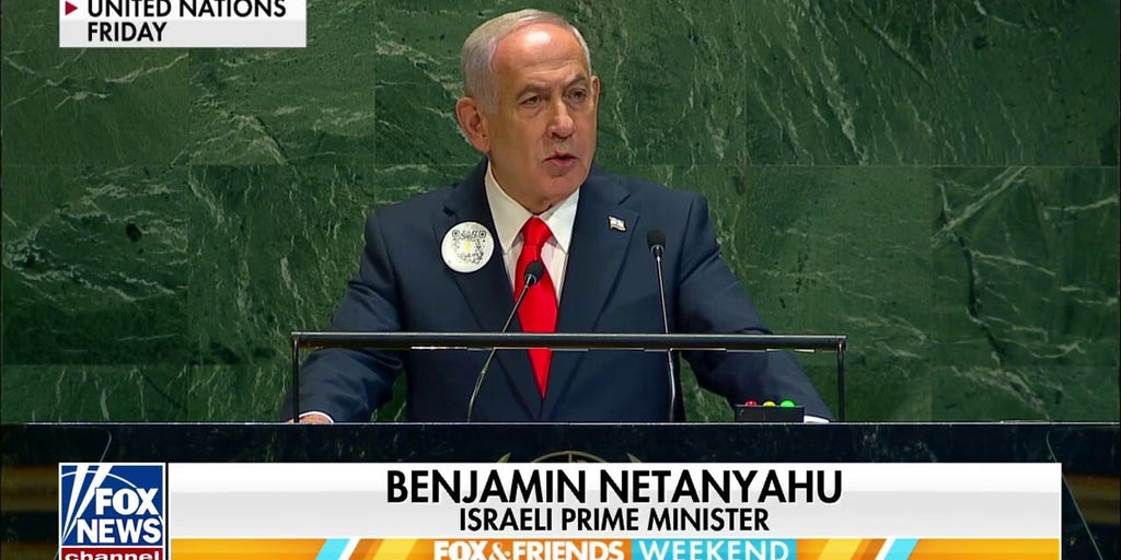 Diplomats walk out during Netanyahu's UN speech