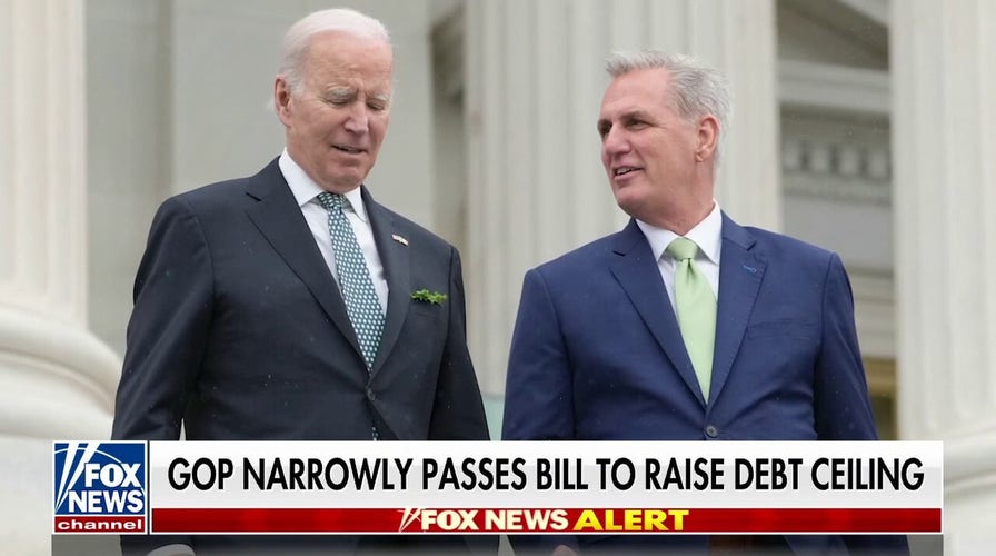 Republicans narrowly pass bill to raise debt ceiling