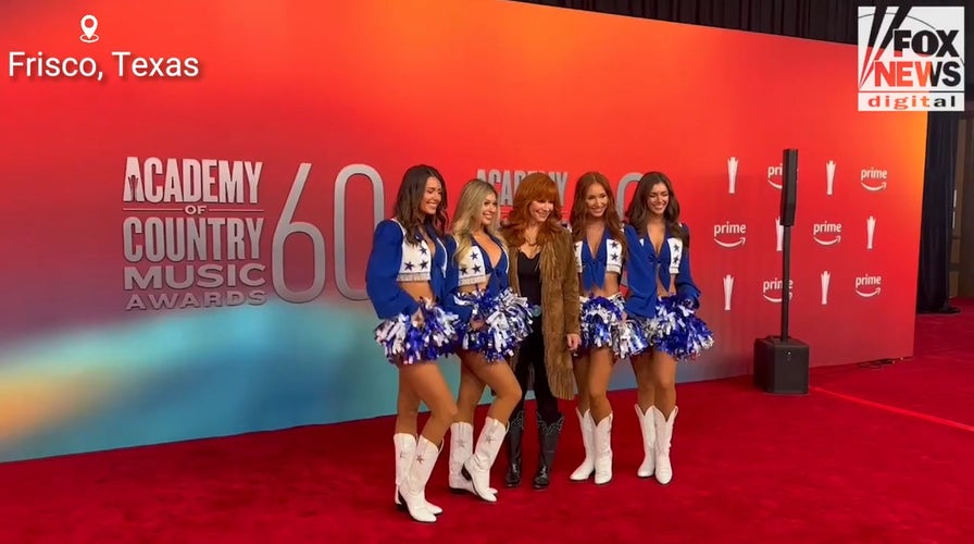 Reba McEntire walks the carpet ahead of 2025 ACM Awards