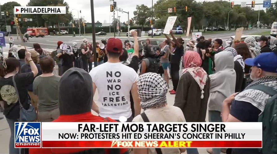 Protesters hit Ed Sheeran concert in Philadelphia