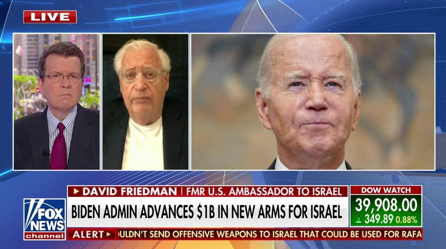 David Friedman: Biden's $1B in new arms for Israel 'won't get there in time'