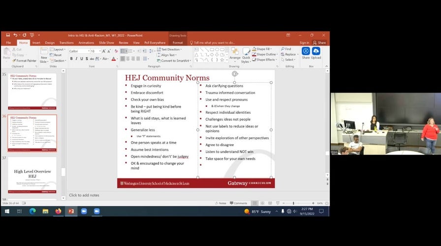 Washington University in St. Louis lecturer warns medical students not to ‘debate’ her on ‘systemic oppression’ courses