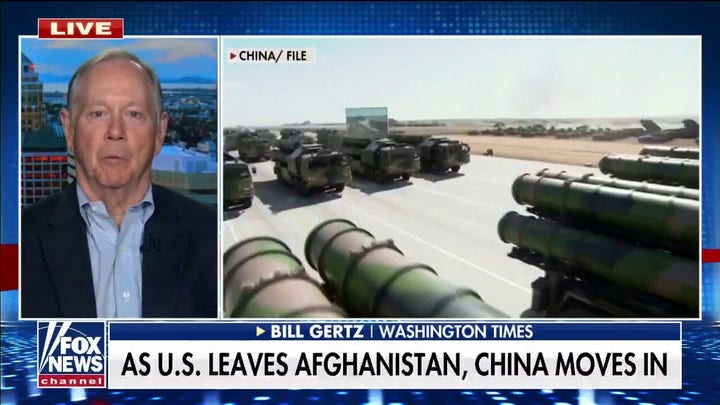 Bill Gertz: China seizing on power vacuum left after US withdrawal of troops from Afghanistan
