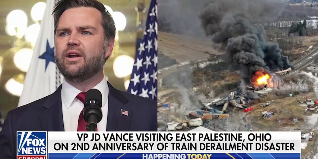 Vice President Vance to visit East Palestine, Ohio on 2nd anniversary of catastrophic train derailment