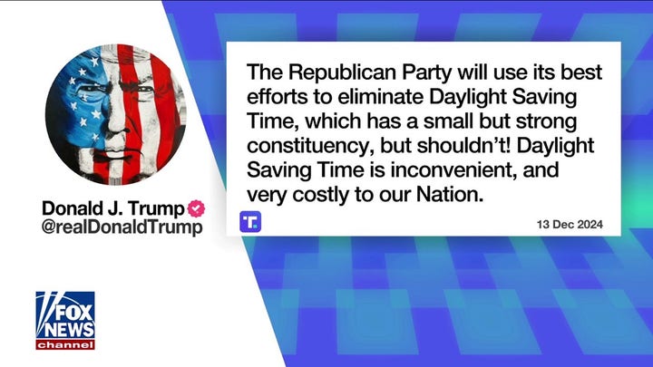 Trump calls to 'eliminate' daylight saving time: 'Very costly to our nation'
