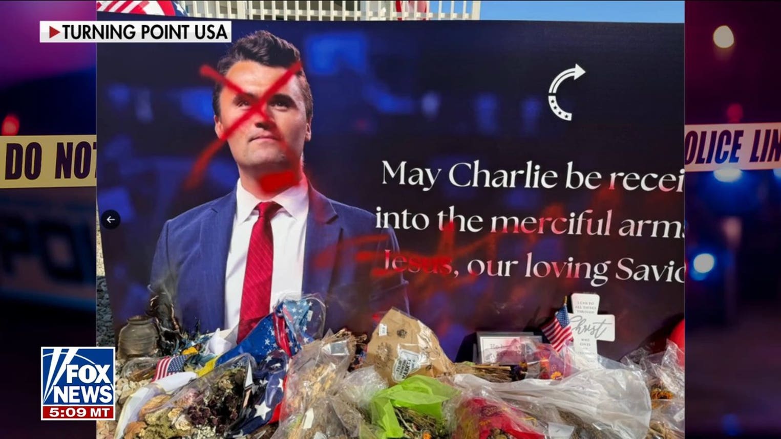 Charlie Kirk statue targeted by vandals at TPUSA headquarters
