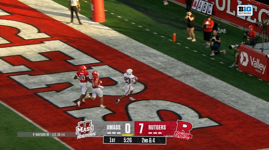 William Watson III throws 21-yard TD pass to Elijah Faulkner, tying game vs Rutgers