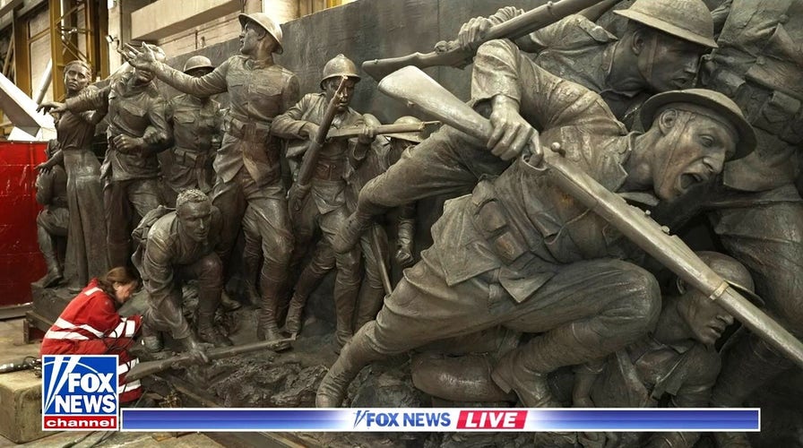 A preview of the World War I Memorial in Washington, DC