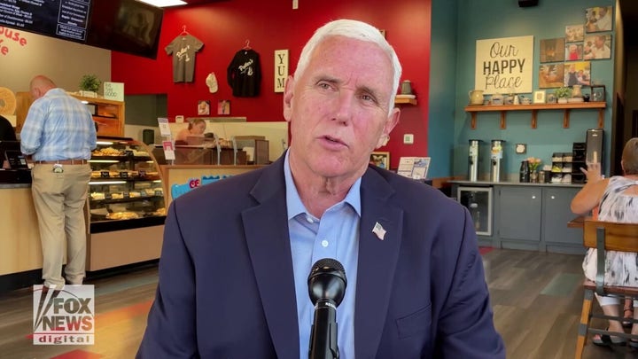 Mike Pence charges that Donald Trump ‘and some of his imitators in the Republican primary’ are walking away from a conservative agenda