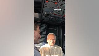 SEE IT: Pope Leo XIV flies in cockpit of Air France plane