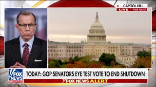 Republican senators weigh test vote to end shutdown as challenges remain