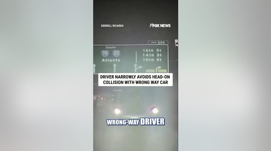 Driver NARROWLY avoids HEAD-ON collision with wrong way car