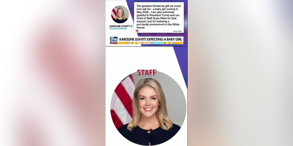 Karoline Leavitt makes Christmas announcement, thanking Trump for 'pro-family' WH