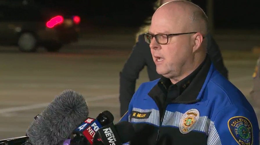 Authorities hold a press conference following the release of all hostages from a synagogue in Colleyville, Texas