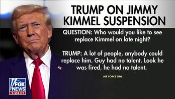 Anybody could replace Kimmel, he had 'no talent,' says Trump