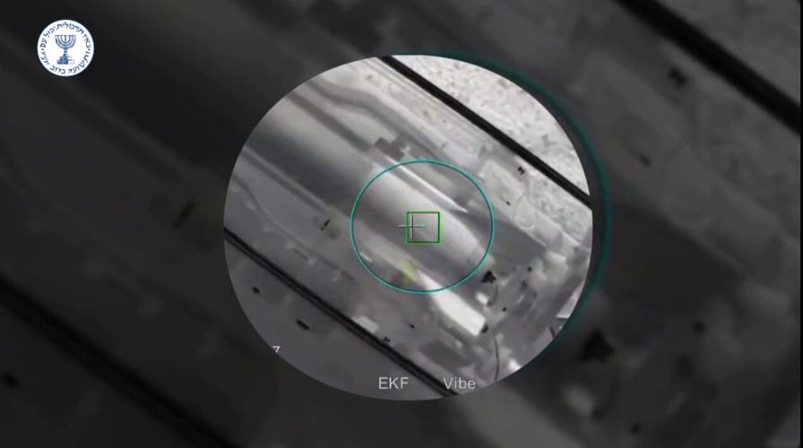 Attack on Iran's surface-to-surface missiles and launchers. (Video: Mossad.)