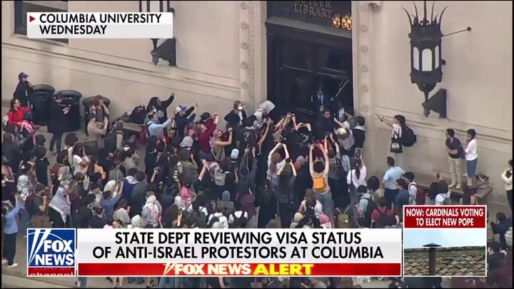 Dozens of masked anti-Israel agitators arrested after storming Columbia University library