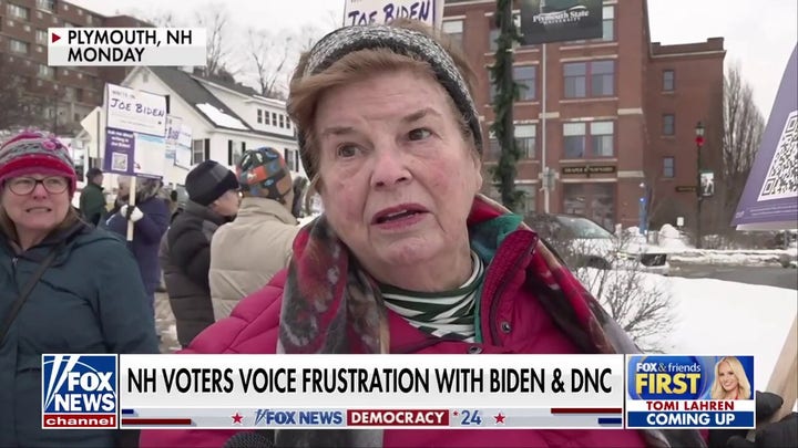 New Hampshire voters voice frustration with Biden, DNC: 'Won't give us the time of day'