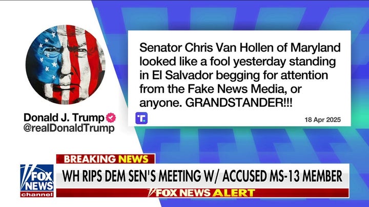 Trump torches 'fool' Democrat for meeting with deported MS-13 suspect