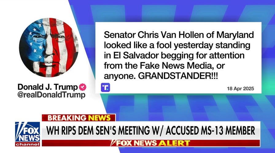 Trump torches 'fool' Democrat for meeting with deported MS-13 suspect