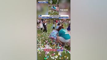 WATCH: Woman saves toddler moments before Easter egg drop