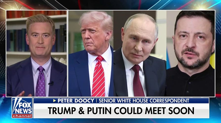 Peter Doocy says White House officials seemed 'really optimistic' over potential Trump-Putin meeting