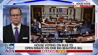 House procedural vote on megabill remains open