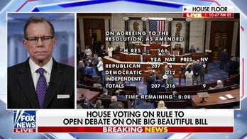 House procedural vote on megabill remains open