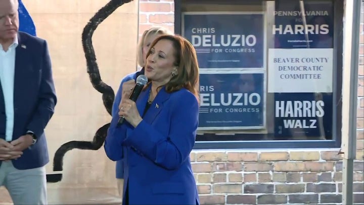 Harris appears to label Trump 'coward' in contrasting their leadership styles