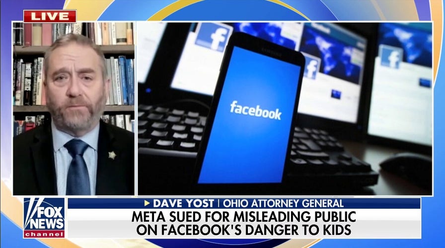 Ohio sues Facebook for misleading public on social media sites danger to kids