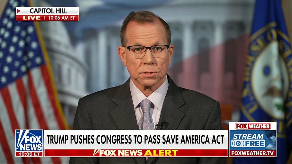 Trump pushes Congress to pass Save America Act requiring photo ID