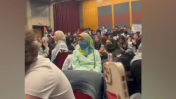 Rutgers University town hall ends early after pro-Palestinian protesters call for 'intifada'