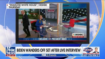 Biden bizarrely wanders off MSNBC set after live interview